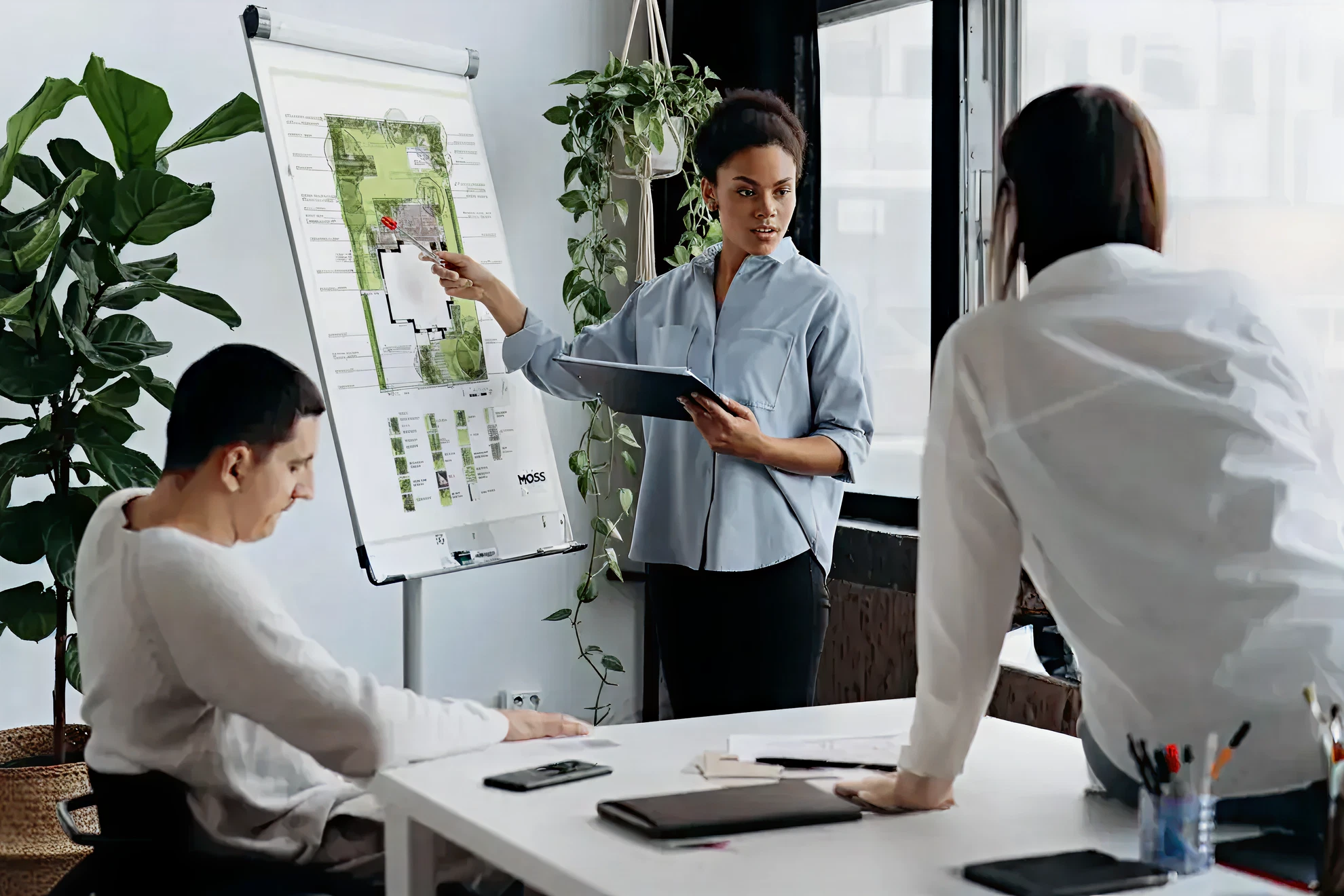 Core Landscape AZ team planning a project